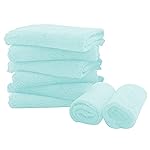 Spotted Play 8 Pack Burp Cloths for Baby - 20 by 10 Ultra Absorbent Burping Cloth, Newborn Towel - Milk Spit Up Rags - Burpy Cloths for Unisex, Boy, Girl - Burp Cloths Set (Frozen Blue)
