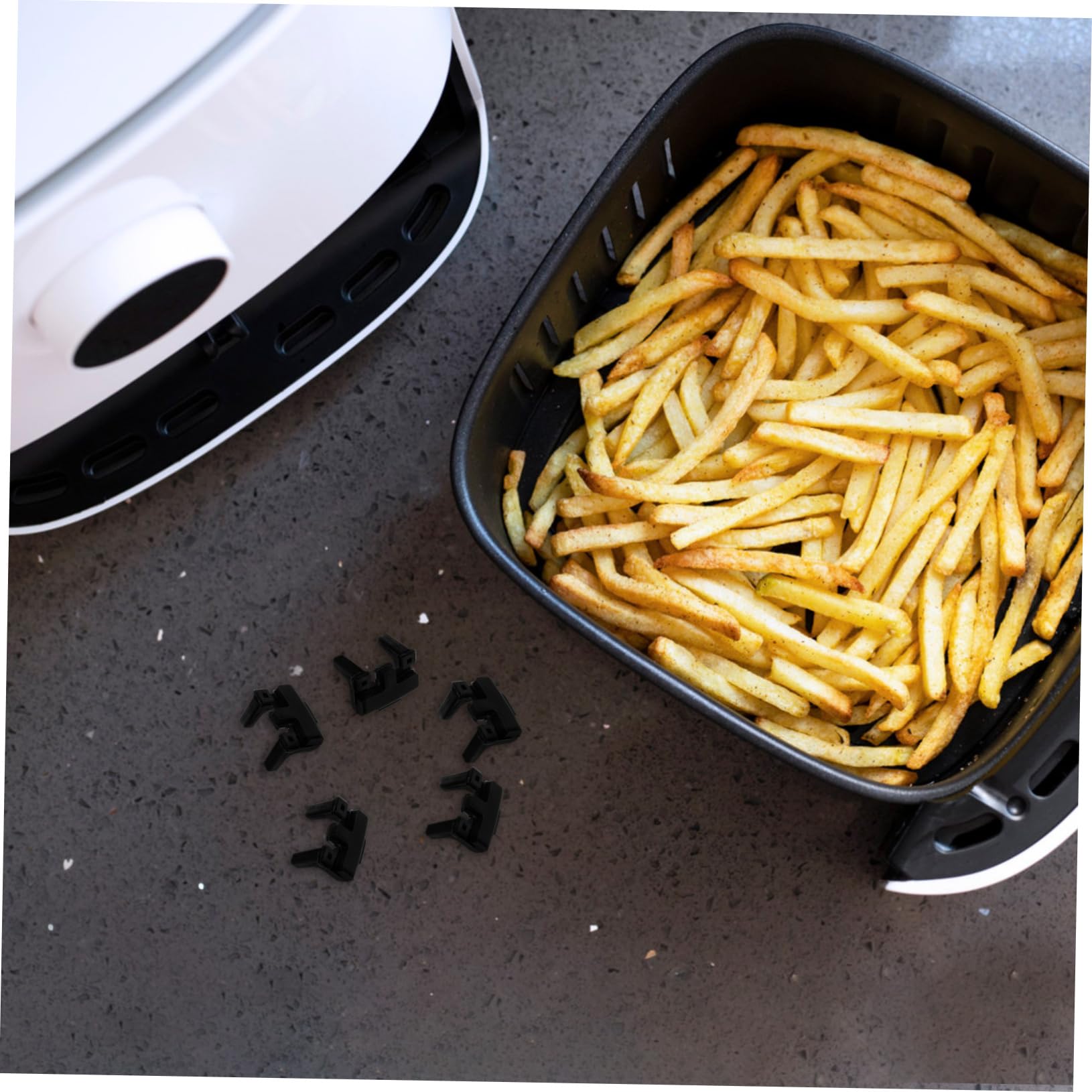 MAGICLULU 50 Pezzi Foglio di Protezione Angolare in Silicone Paraurti per Friggitrice Friggitrice Pan Protezione Angolare Sostituzione Friggitrici Ad Accessori Parti di