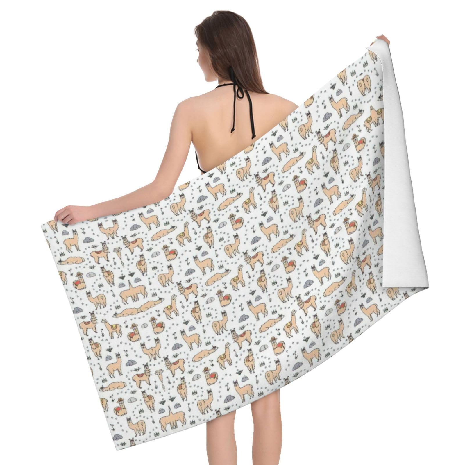 Serviette microfibre absorbante et ultra douce à séchage rapide pour bain