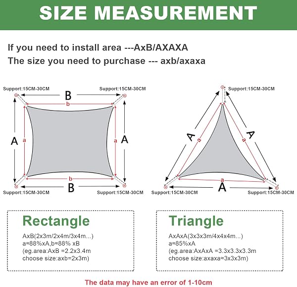 AXT SHADE Sun Shade Sail Waterproof 2.5x2.5m Square UV Block Canopy Awning for Patio Outdoor Garden Backyard -Anthracite - 5