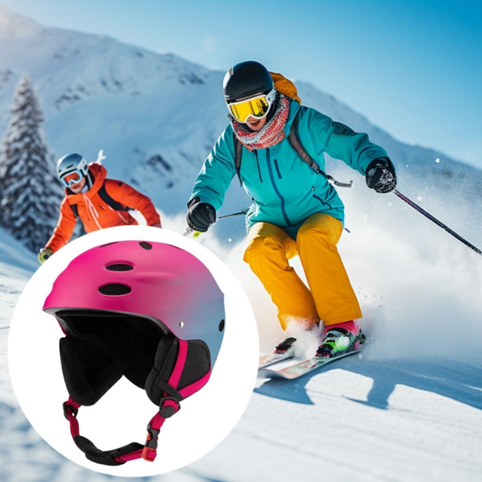 Skihelm, Schutzhelm, Outdoor Skizubehör, Verstellbarer Kopfumfang, Stoßdämpfender Schaumstoff, Geeignet Zum Snowboarden Und Skaten
