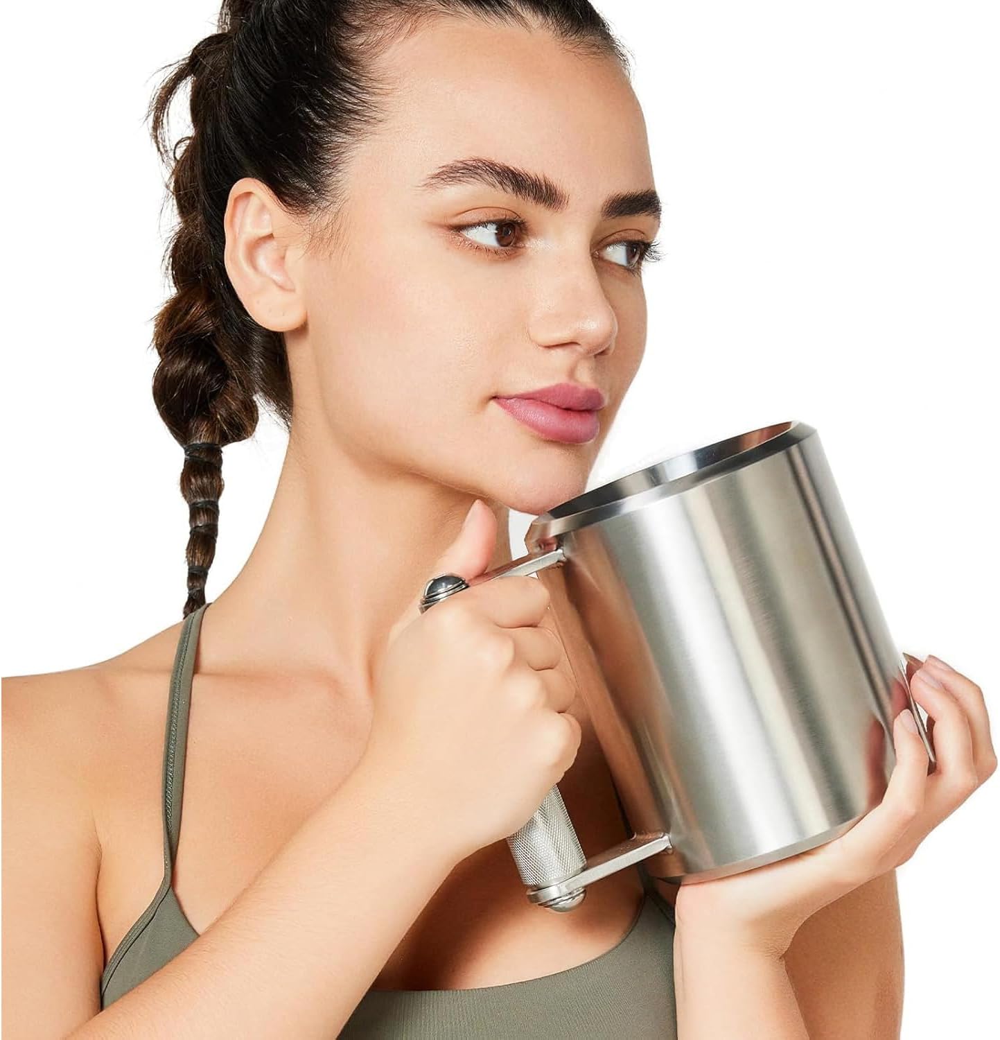 WITO Coffee Mug 26LB,500ML,Dumbbell 12KG,Stainless Steel Cups,Overweight Dumbbell Fitness Sports Water Cup,Gym Workout Coffee Enthusiast Gift,Prank Gift (26LB - 500ML)