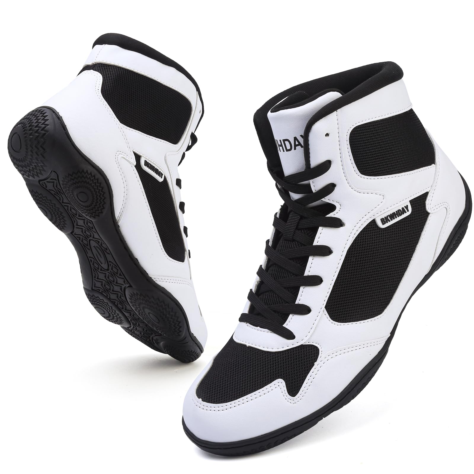 Bravover Scarpe da wrestling High Top Pro Wrestling & Boxe, per uomo e donna
