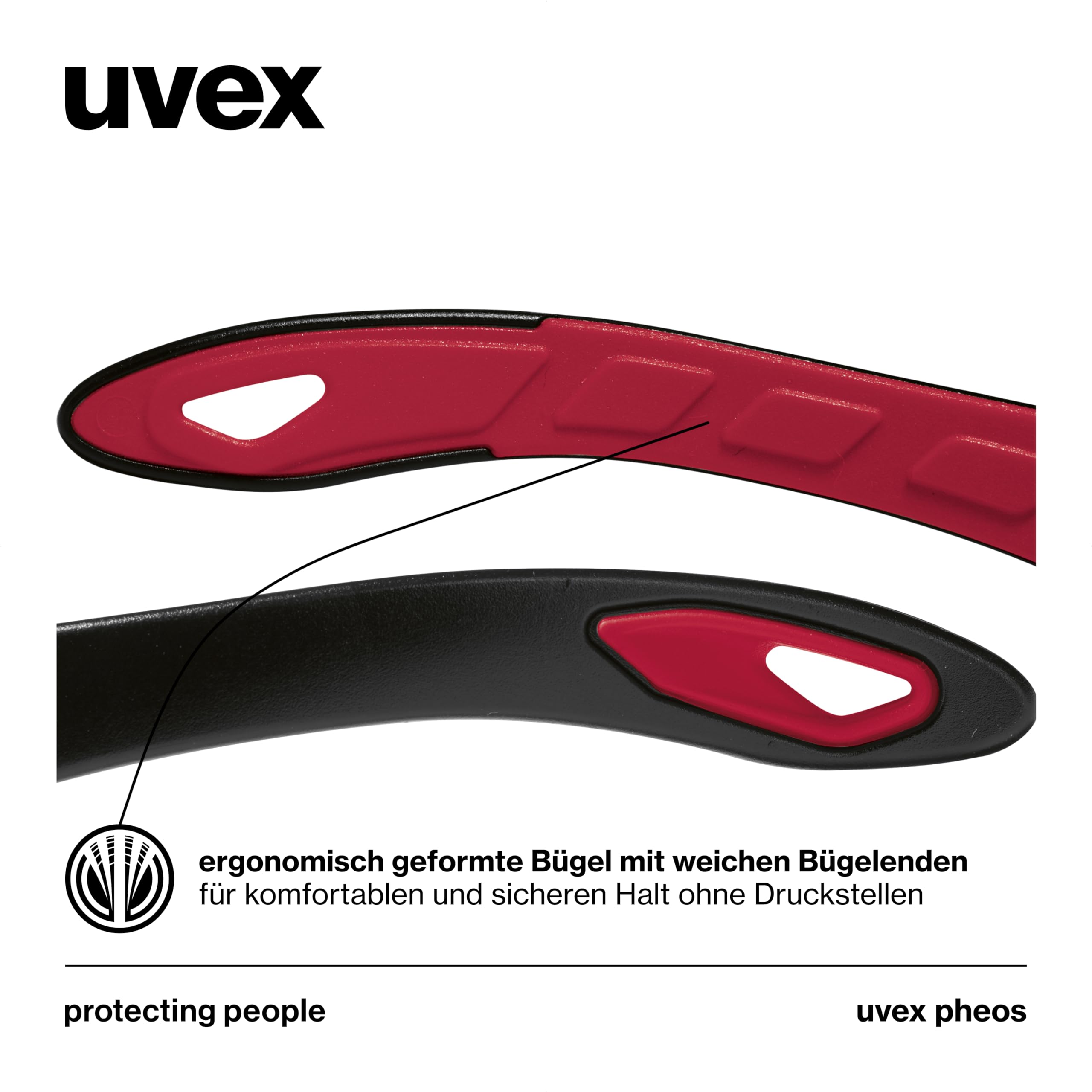 Uvex okulary do prasowania Uniseks Pheos (1 w zestawie)