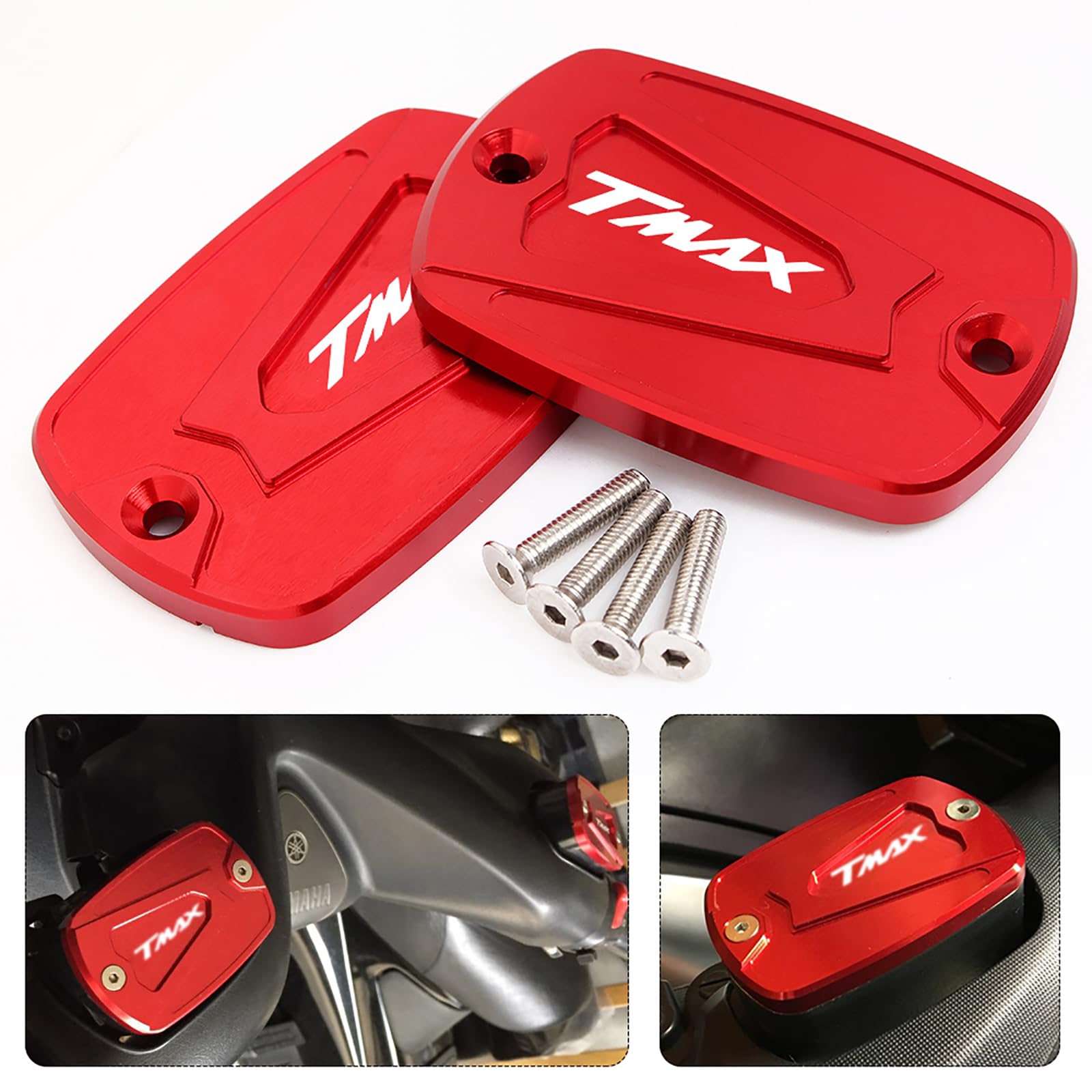 Moto Avant Couvercle Réservoirs de liquide de freins CNC Aluminum pour Yamaha Tmax 500 2004-2011 Tmax 530 DX SX 2012-2018,TMAX 560 2020