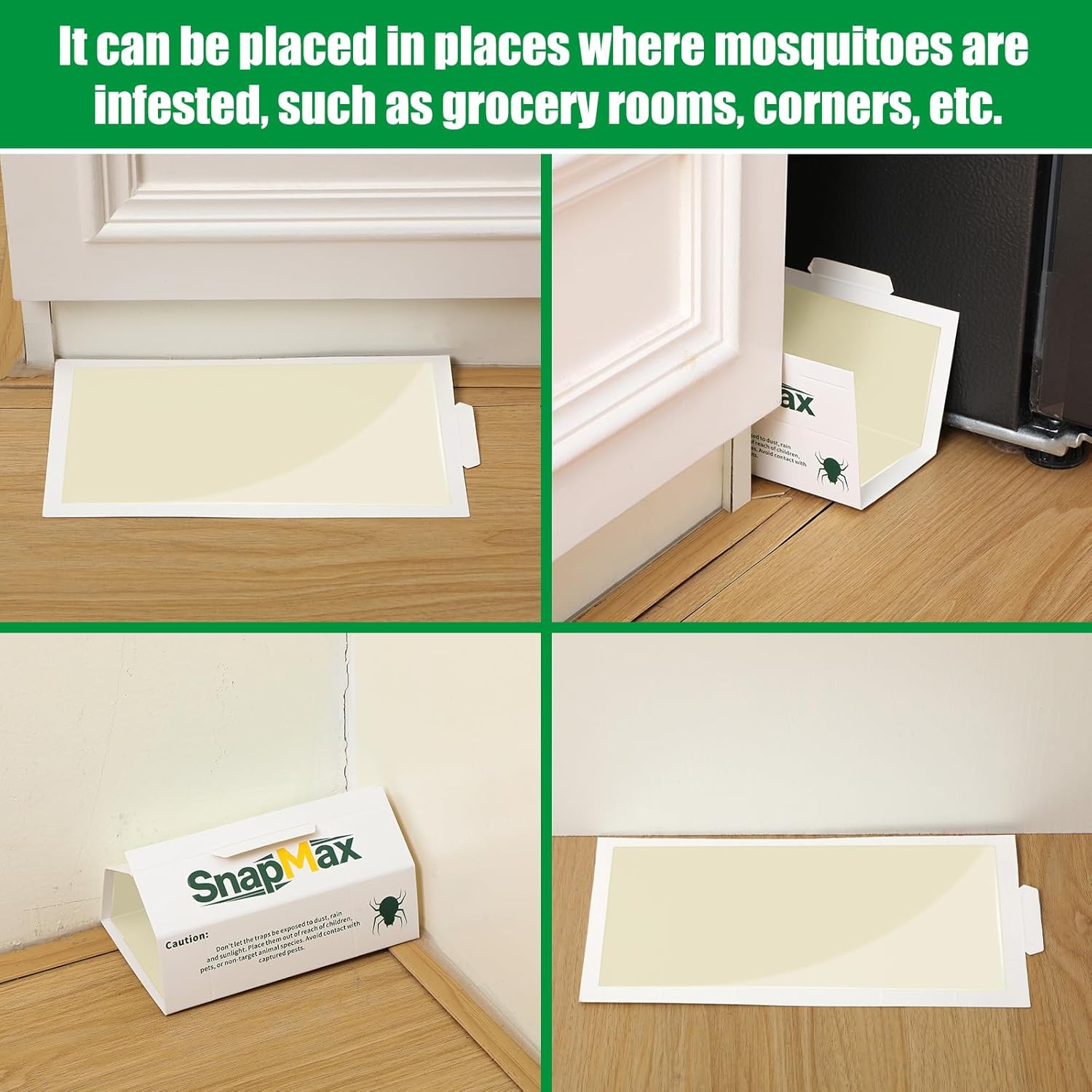 Qualirey 150 Pack Large Mouse Traps Strong Sticky Mouse & Insect Glue Traps Boards Bulk Indoor for Home Sticky Pest Control Adhesive for Catching Rats & Rodents, Cockroaches, Bugs, Unscented