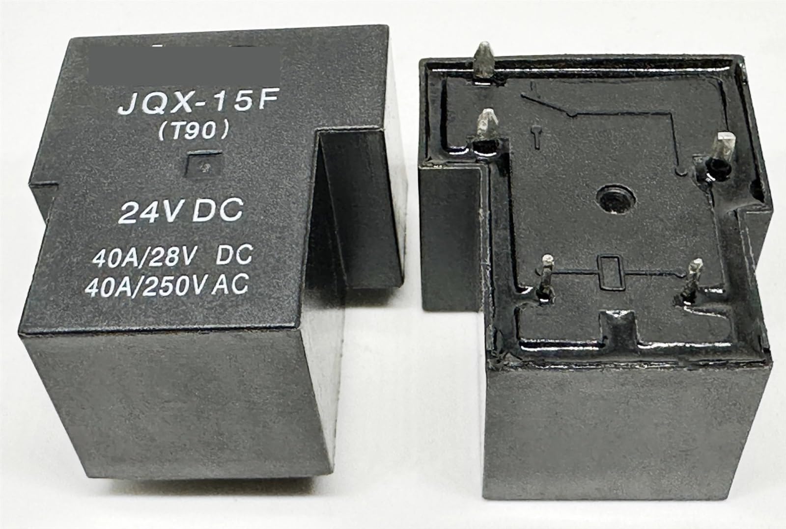 Relé JQX-15F T90 24VCC 5 pines interruptor electromecánico 40A para automatización 4