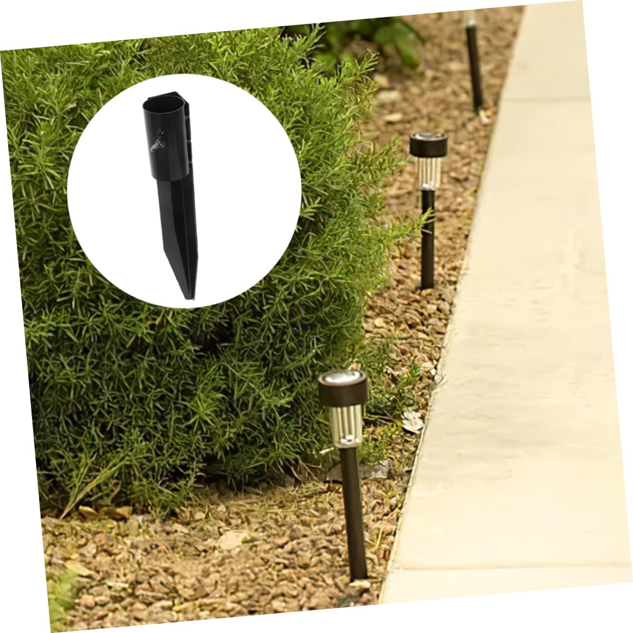 4Pcs Solar Light Replacement Stakes Durable Metal Ground Spikes for Garden Lamps Weatherproof Lawn Support Accessories Easy Installation for Outdoor Use