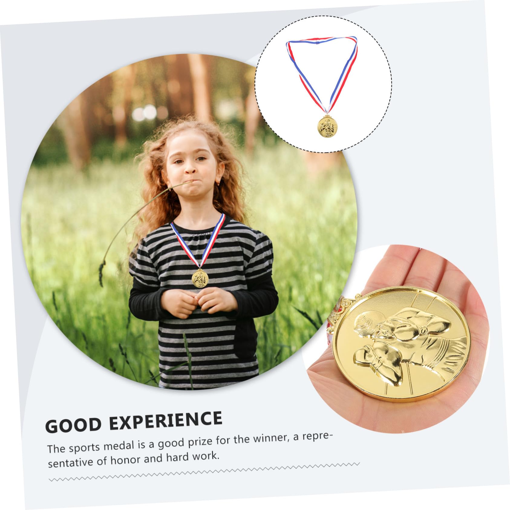 Supvox Boxkampfmedaille Laufende Medaillen Turnier Medaillen Als Belohnung Medaillen Im Rennwettbewerb Rennmedaillen Rennen Medaillen Goldmedaille Golden Zinklegierung