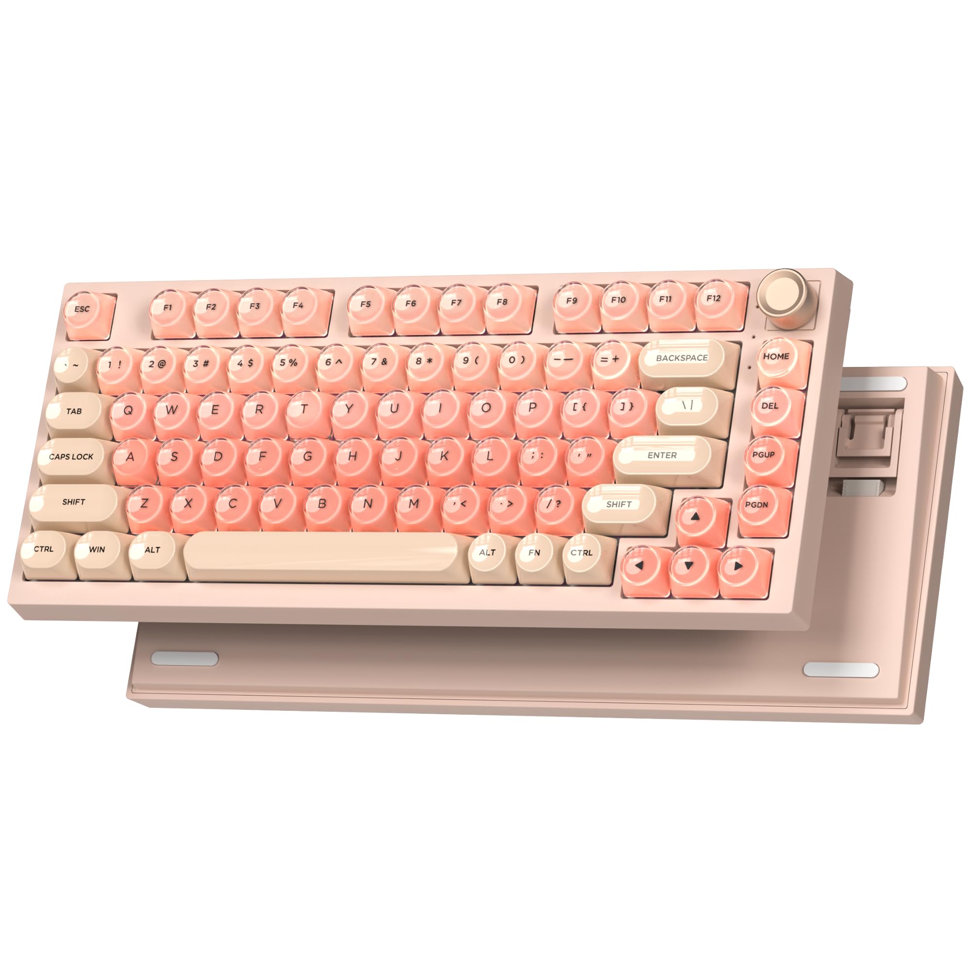 Amazon.com: Keyporia WK75 Wireless Mechanical Keyboard with Knob