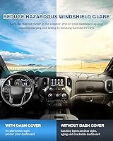 Vista 6 de FIILINES - Cubierta para tablero, accesorio para tablero de malla antideslizante, parasol sin reflejos y protector compatible con Chevy/Chevrolet