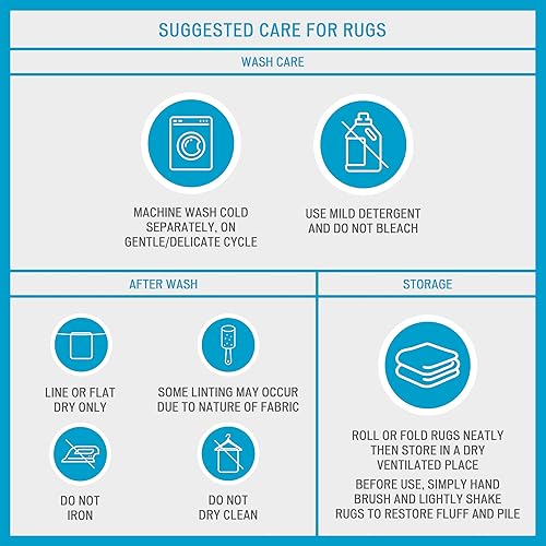 Miniatura 4 de Madison Park Lasso - Alfombra de baño de felpilla 100 % algodón, antideslizante, absorbente, de secado rápido, 17 x 24 pulgadas, color blanco