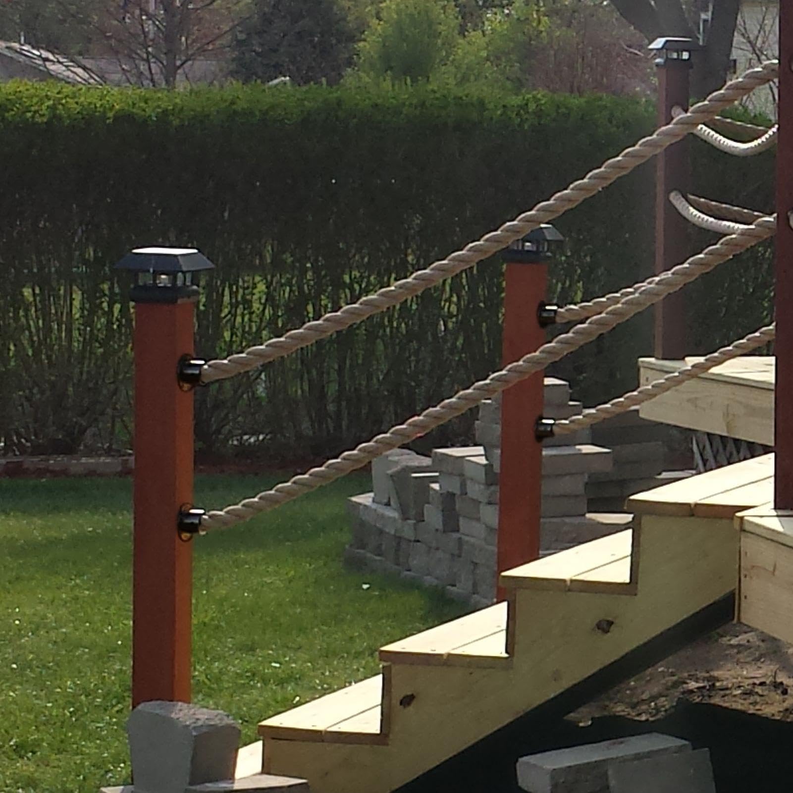 Supporto Per Fune Con Viti 4 Pezzi Decorativa Di Fissaggio In Acciaio | Kit Ringhiera E Recinzione Utilizzabile In Ambienti Esterni Come Giardino Terrazzo Recinzione Scale Ponte Nave