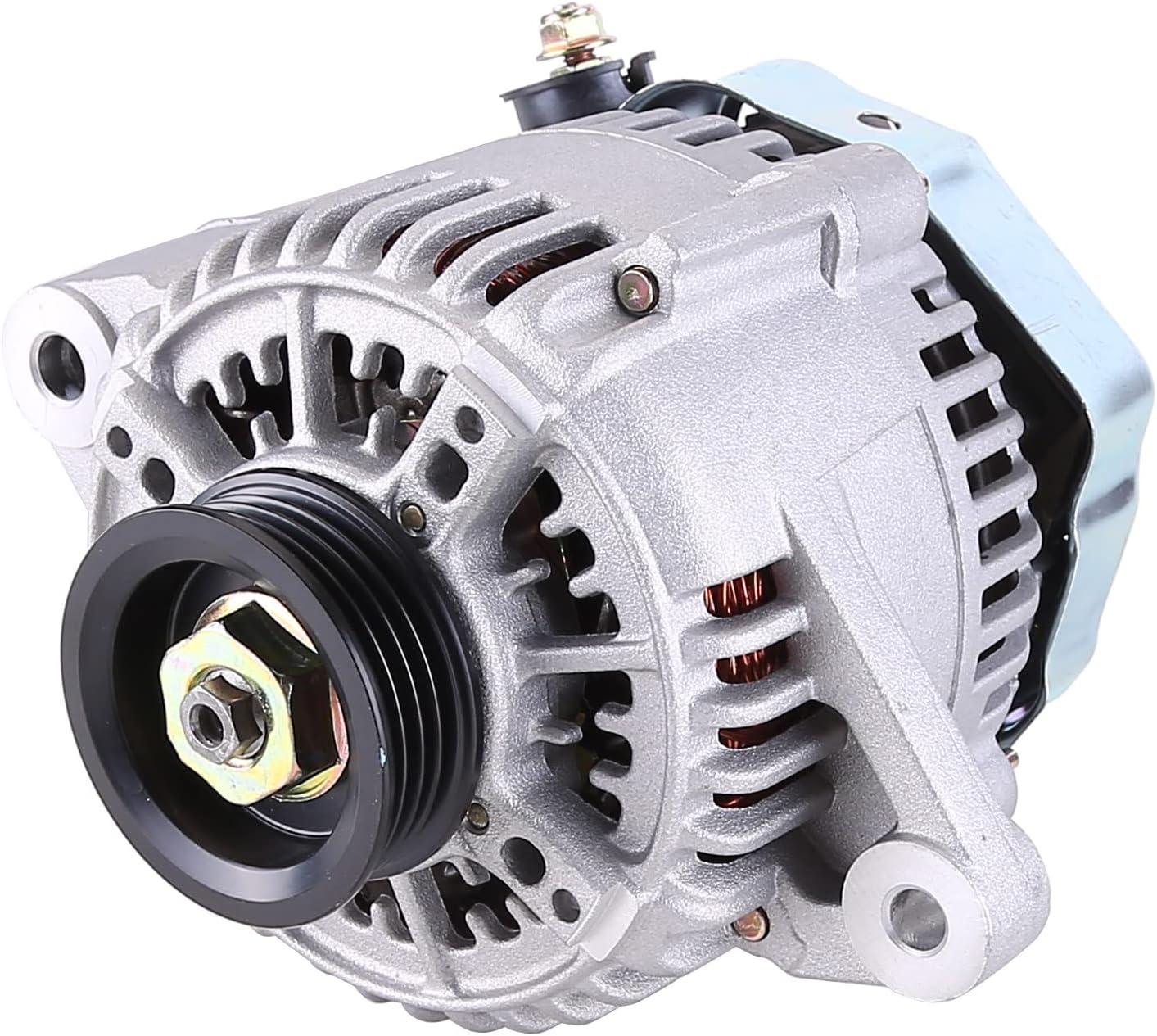 Alternator Replacement Compatible with 1999-2002 for Toyota 4Runner 2000-2004 for Toyota Tacoma 2000-2002 for Toyota Tundra 3.4L 27060-62160 12V 80A 4-Groove Pulley Clockwise Alternator