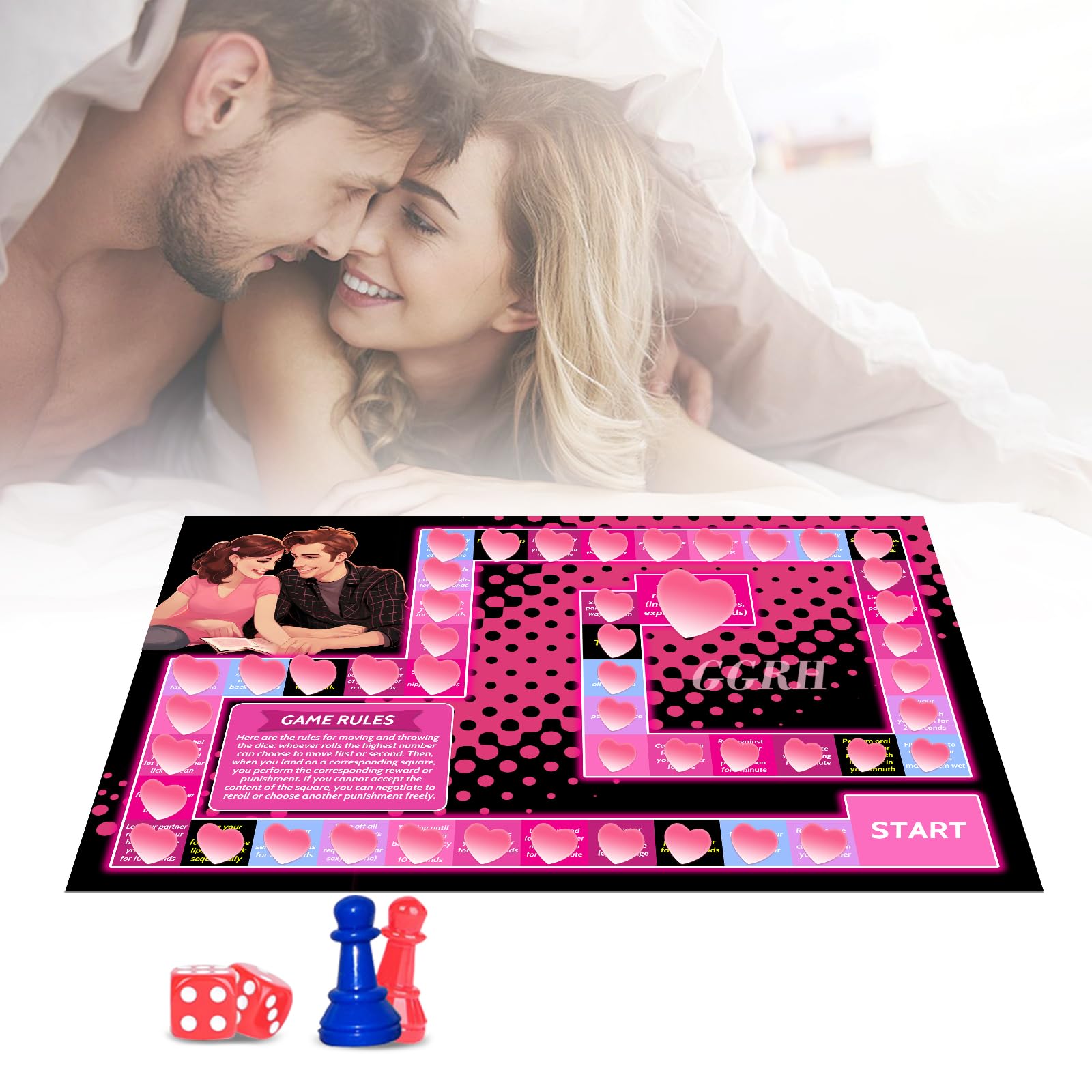 LOVEOPOLY Couple's Board Game - Romantic Date Night Game For Anniversaries, Weddings, Gifts