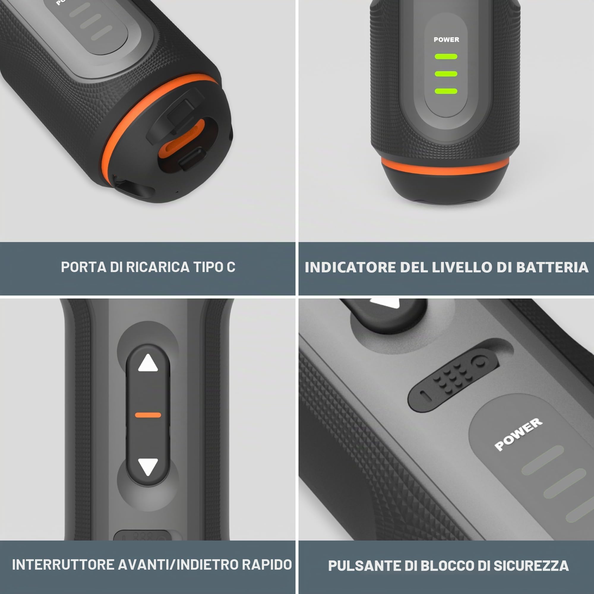 WORX Kit di accessori WX242L con cacciavite al litio da 4 V, 30 pezzi