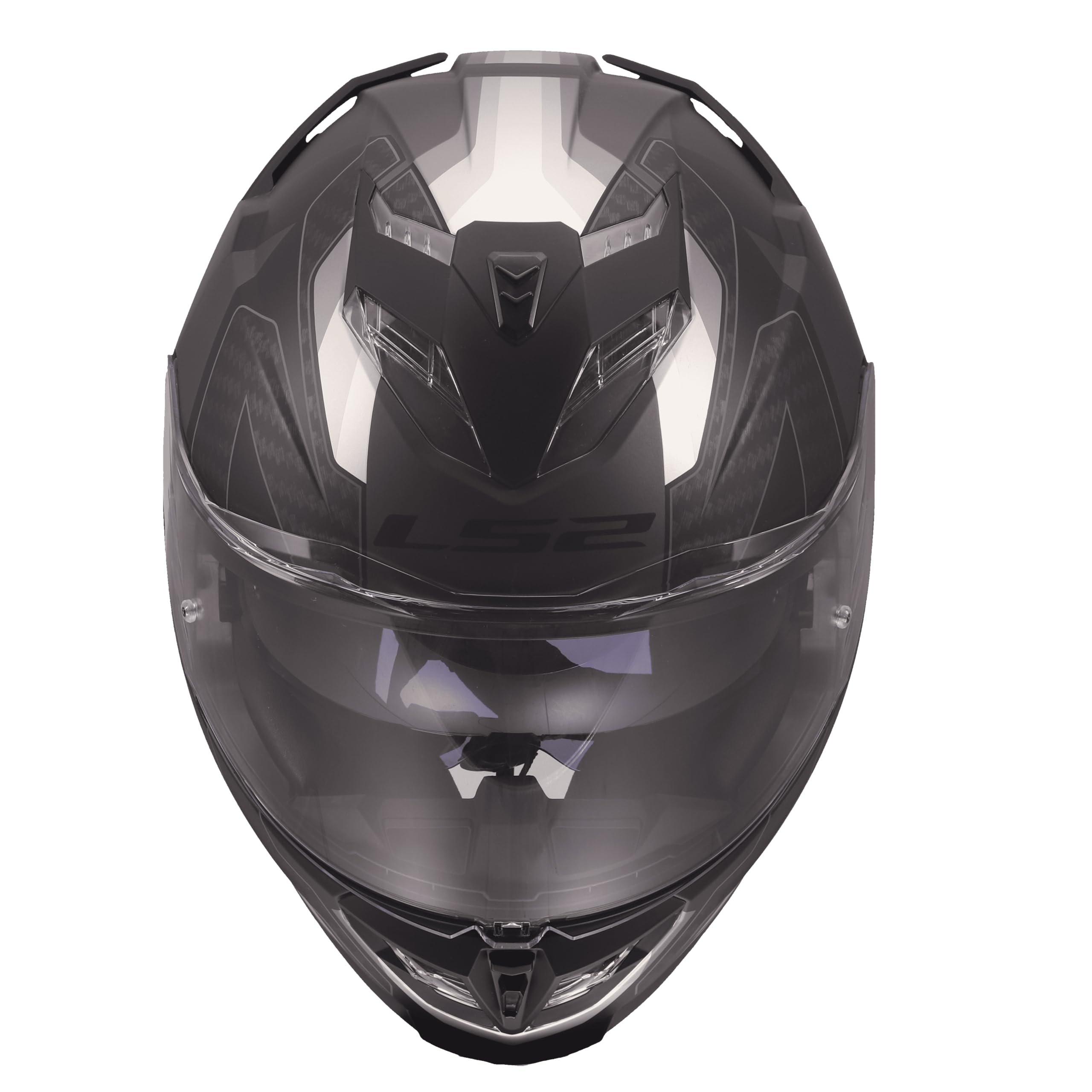 LS2, Casco Moto Integral STORM III SPORTY Black Grey, XXS