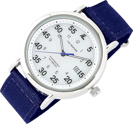Amazon ラドウェザー ソーラー腕時計 メンズ アナログウォッチ ミリタリーウォッチ 日常生活防水 メンズ腕時計 ソーラー ミリタリー ナイロンベルト 07 ホワイト ネイビー メンズ腕時計 腕時計 通販