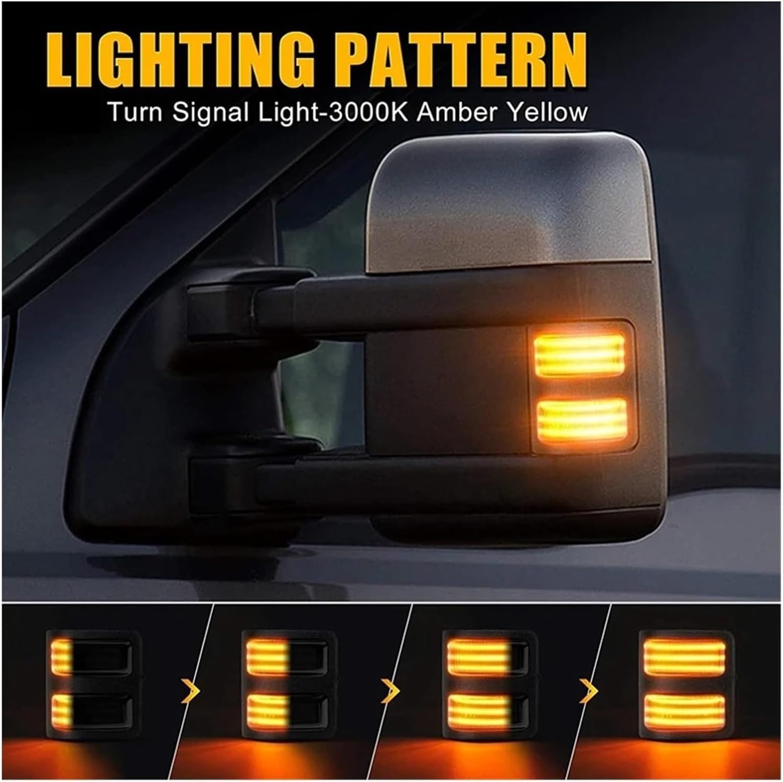 Auto-Seitenspiegel-Signalleuchte Seite Spiegel Anzeige Licht Für F250 Für F350 2008-2016 2Pcs 9-30V