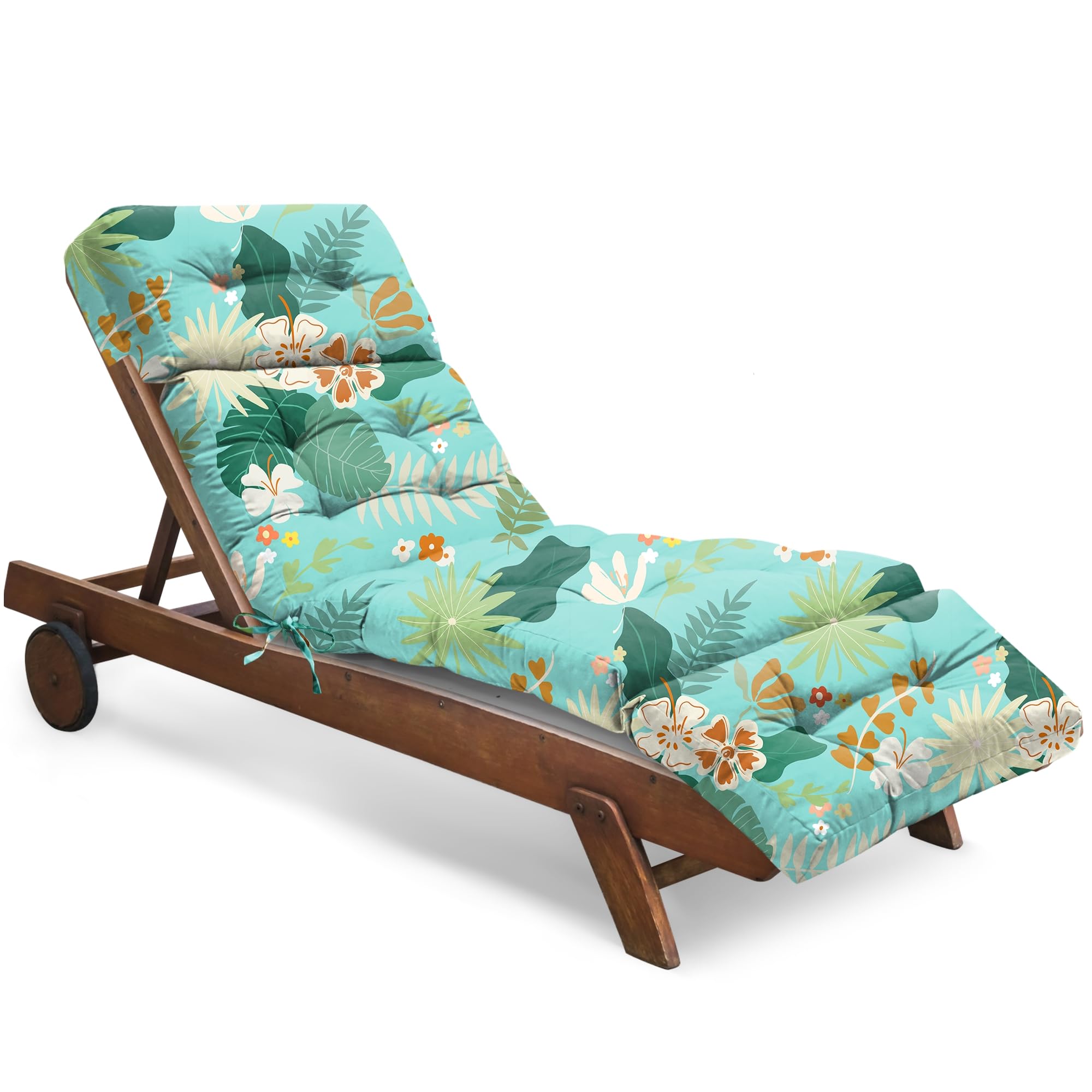 Tycdiose Outdoor Chaise Lounge Chair Cushion Waterproof 74.4 x 22 x 4.7 Inches Thickened Memory Foam Patio Lounge Chair Cushions Replacement for