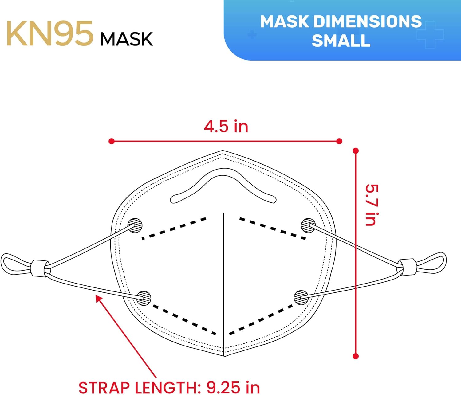 Well Before KN95 Disposable Face Mask 10 Pack | Individually Wrapped Mask with Adjustable Ear Loop - Image 6