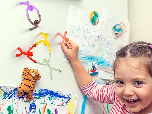 Miniatura 4 de 10 piezas de imanes, juguetes magnéticos, hombres, personas, colorido, juguetes de viaje para niños, para imanes de refrigerador, oficina,