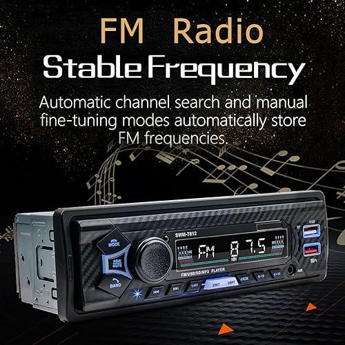 Miniatura 3 de Sistema estéreo Bluetooth de un solo DIN para coche, 7 pulgadas Sistema de radio universal para coche, radio de coche del mercado de accesorios, 1