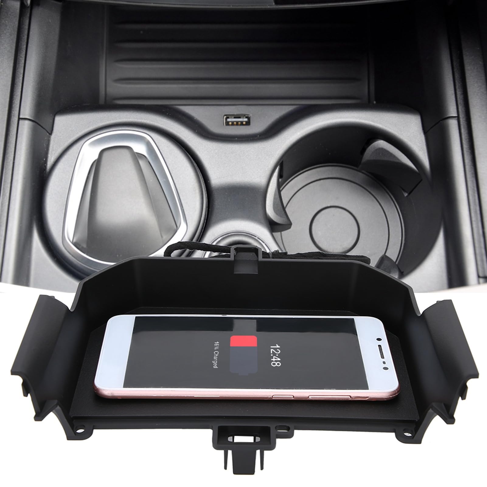 Piastra Caricabatterie Wireless Rapida 15 W Induttiva per Serie 5 G30 2017-2020 con Protezione da Sovracorrente per Auto