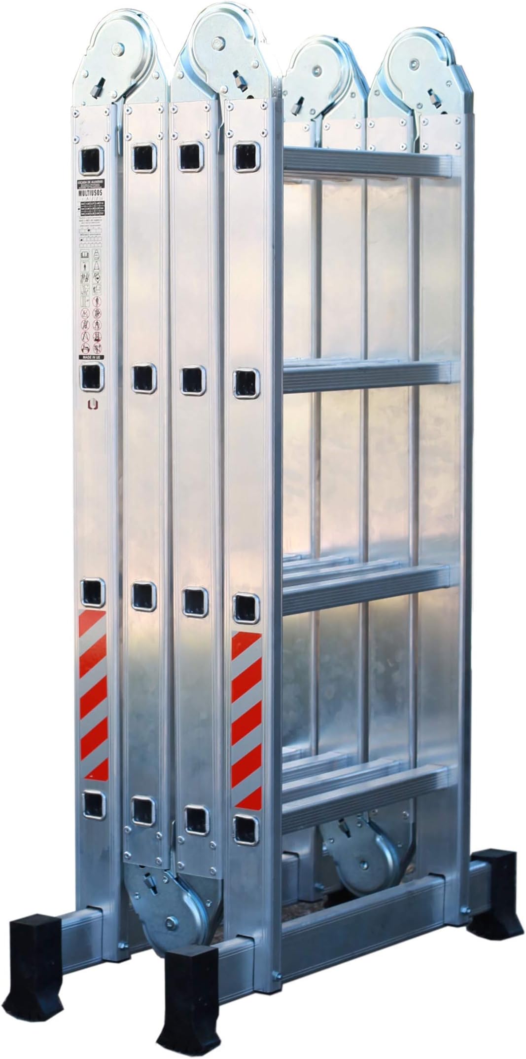 NAWAMulti-Purpose Aluminium Folding Ladder 4x4 Holds up to 150 kg Made in Europe