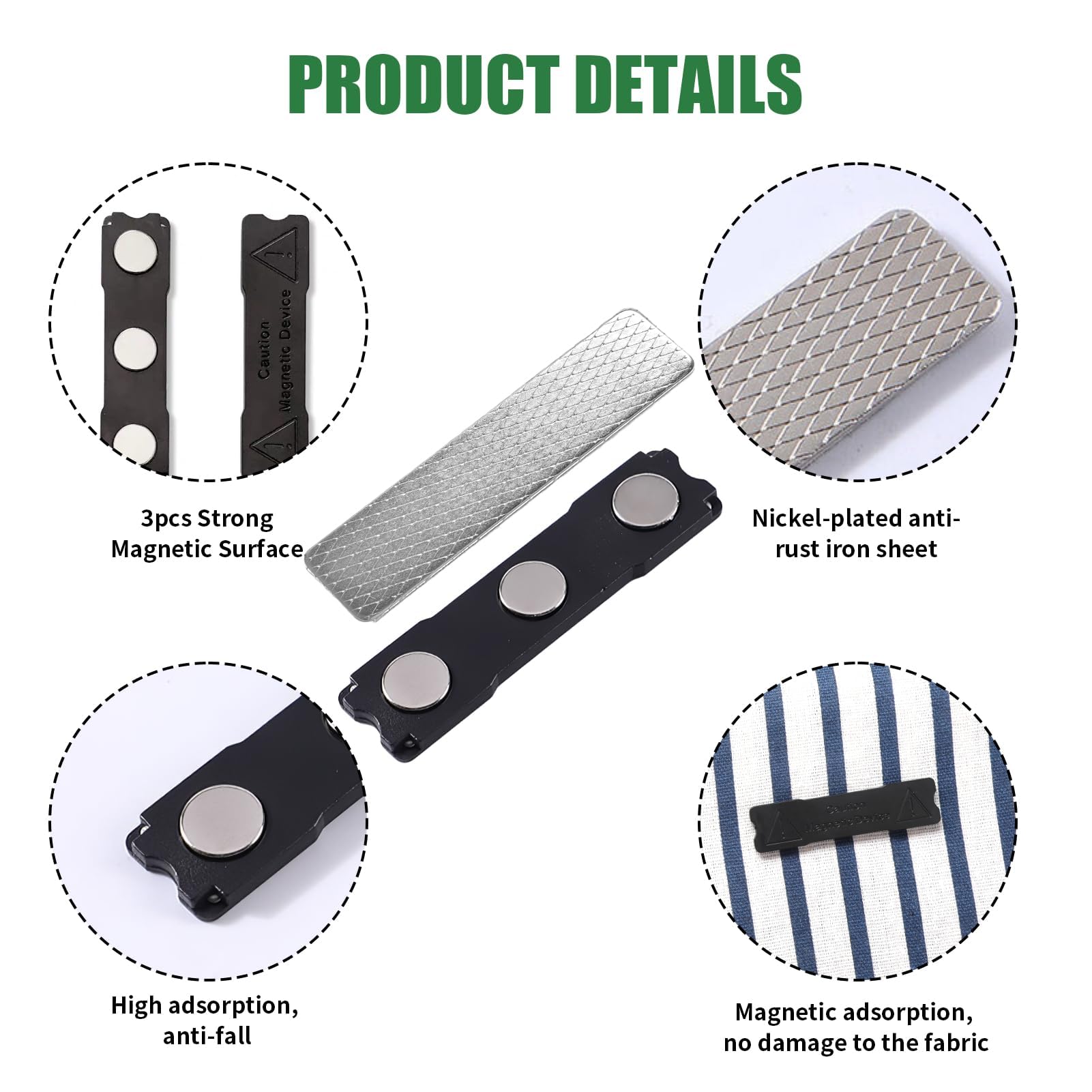 8 Pinces Magnétiques Pour Nappe – Fixation Invisible Table Extérieur – Idéal Fête, Restaurant, Camping - 3