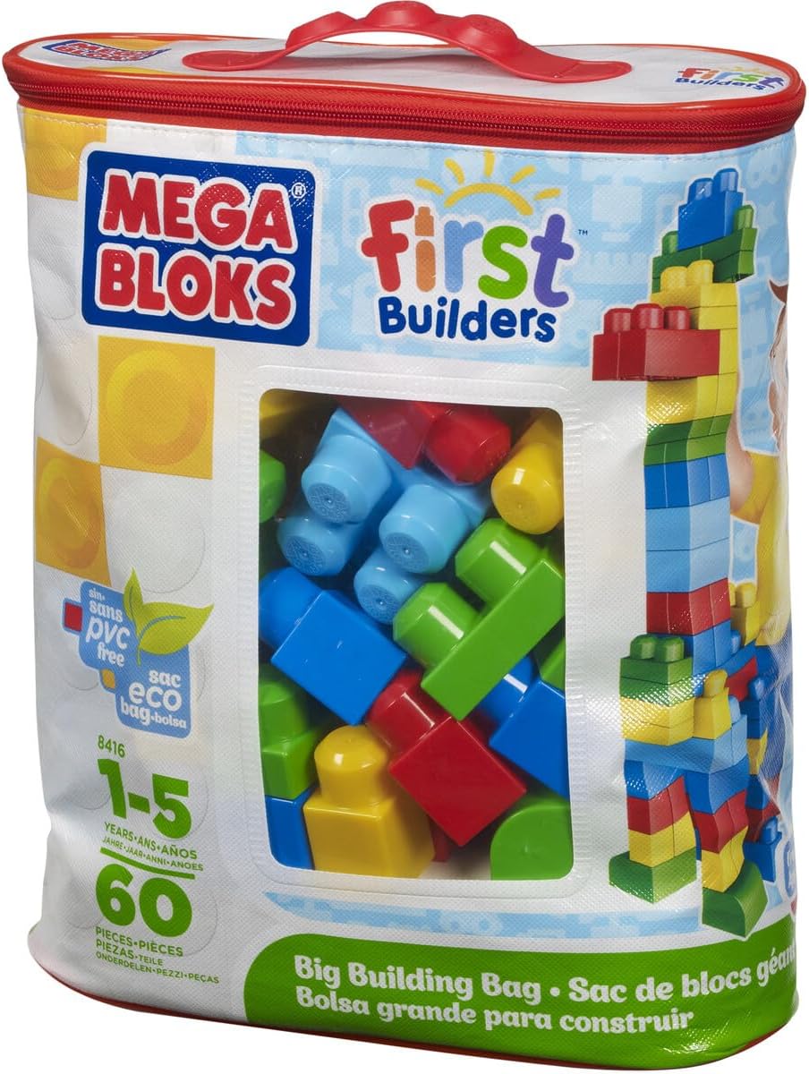 Mega Bloks First Builders Big Building Bag (Classic) (60-Piece)