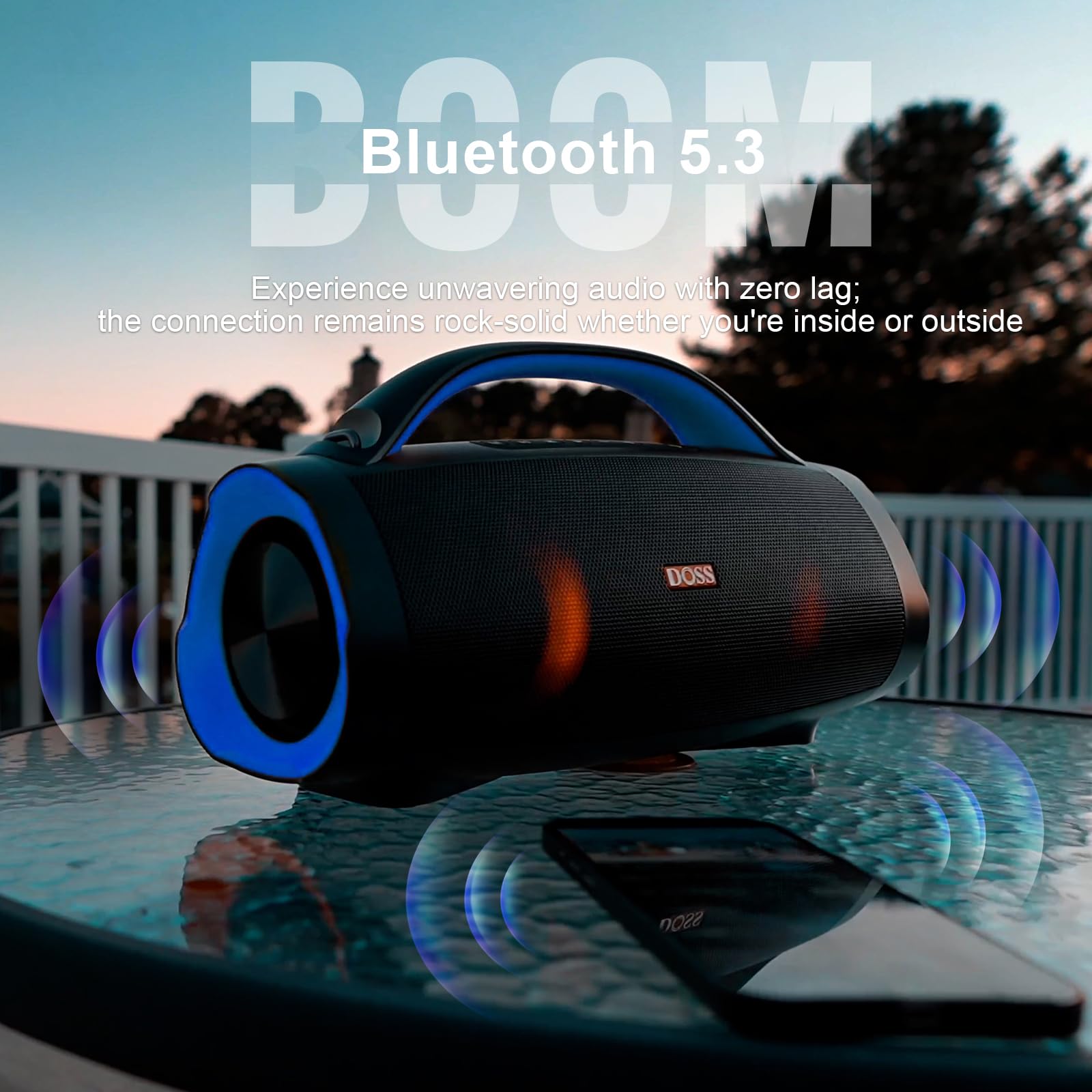 Amazon.com: DOSS Extreme Boom Pro 100W Portable Speaker, 2+2