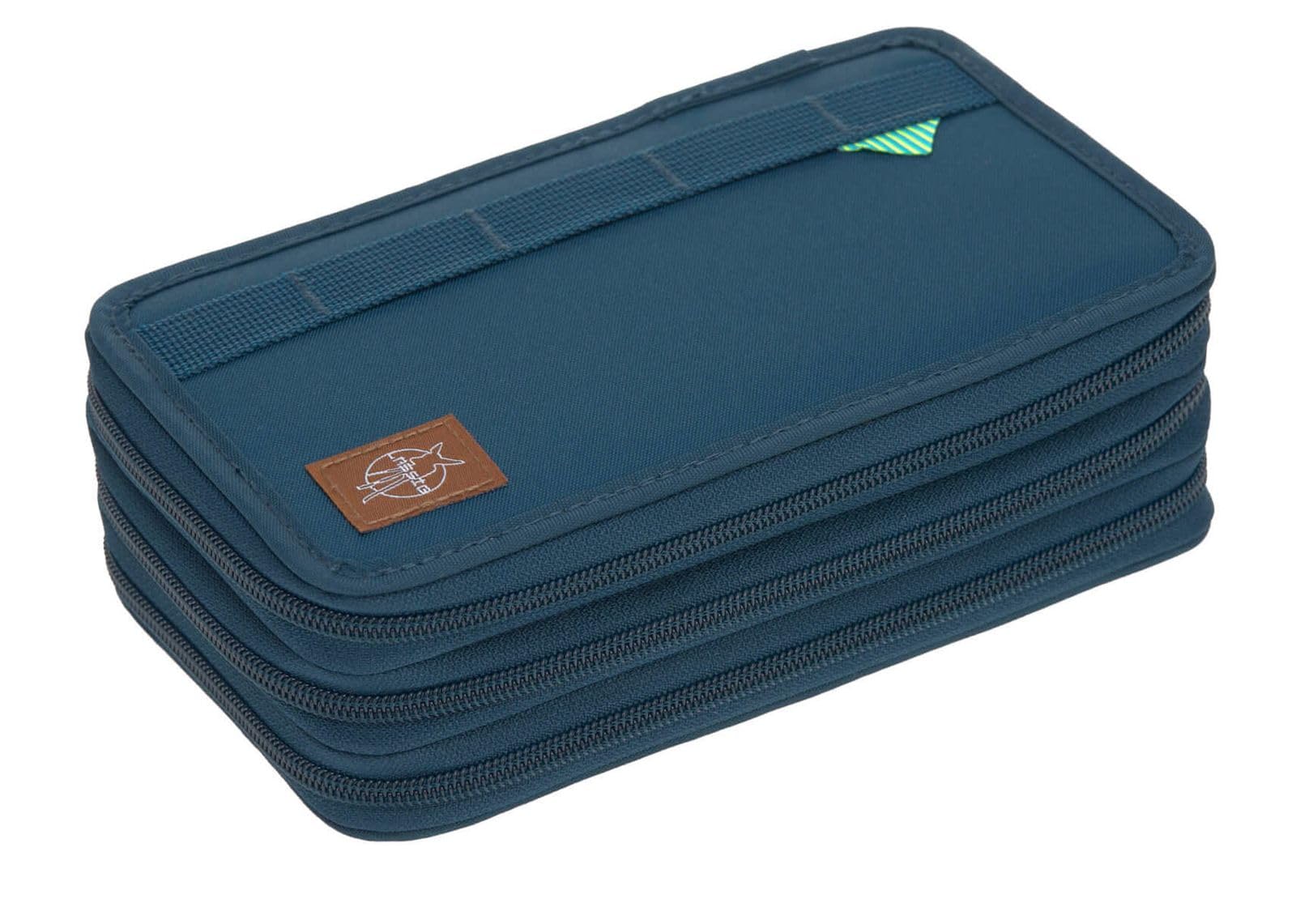 LÄSSIG School Triple Pencil Case Unique Navy 20-teilig