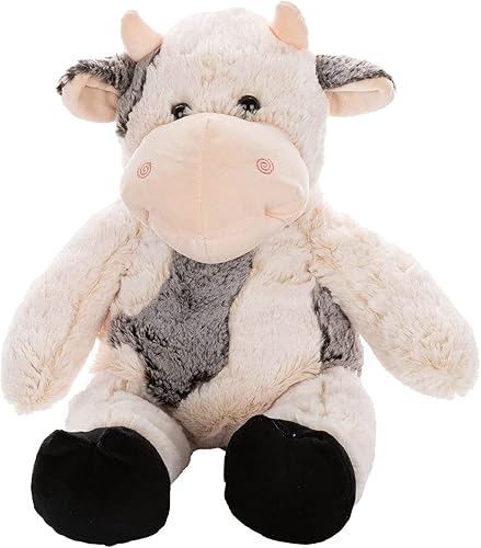 Animales de peluche de vaca de peluche suave, adorable juguete de vaca de peluche, muñeca de guardería, regalos para niñas y niños de 17.71 pulgadas