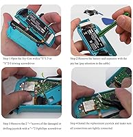 Vista 4 de LONANDY Joycon Joystick Replacement for Nintendo Switch - Left/Right Analog Thumb Sticks for Switch Lite/OLED - Repair Kit With Thumbstick Caps &