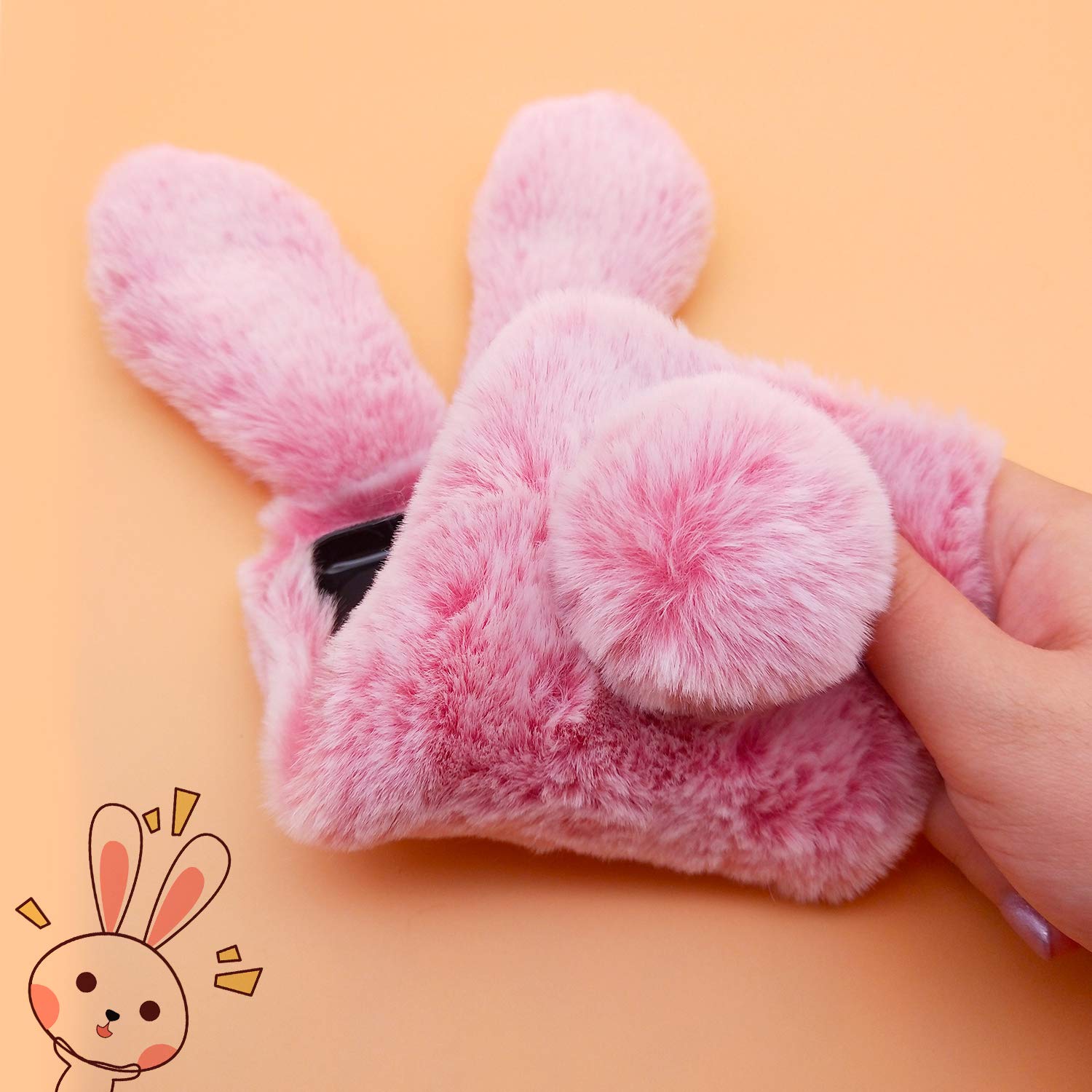 Amazon.com: Omorro Plush Rabbit Case for iPhone 14 Pro Max - Soft