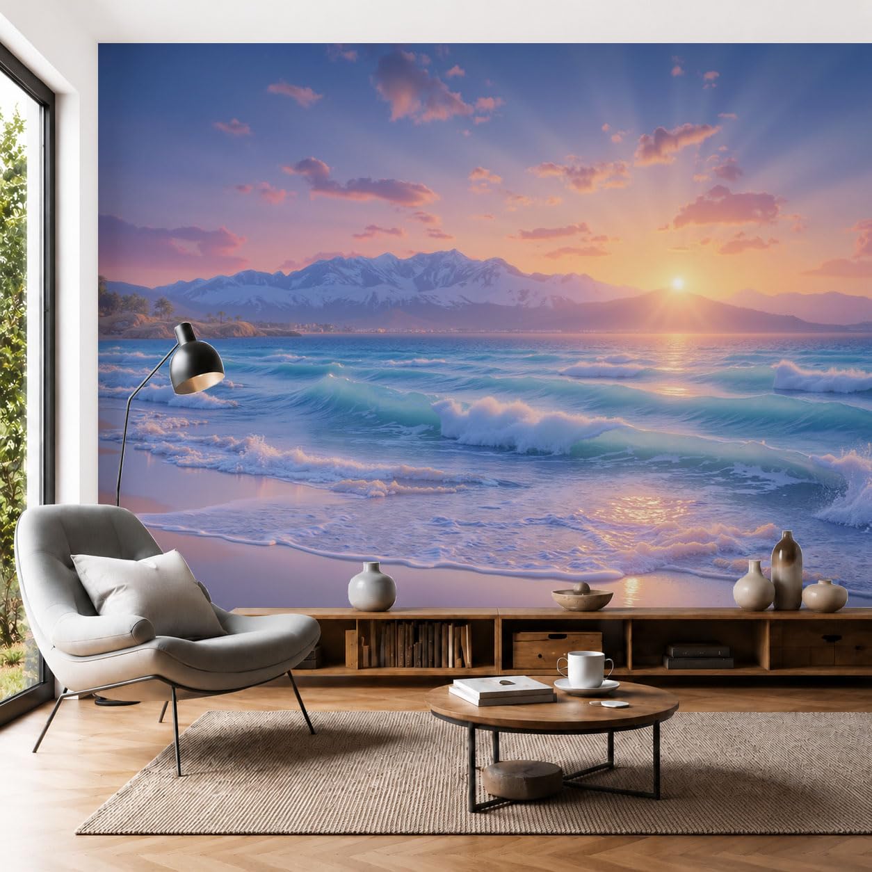 Papier Peint Panoramique 300x210cm : Agrandissez une pièce sombre avec notre fresque