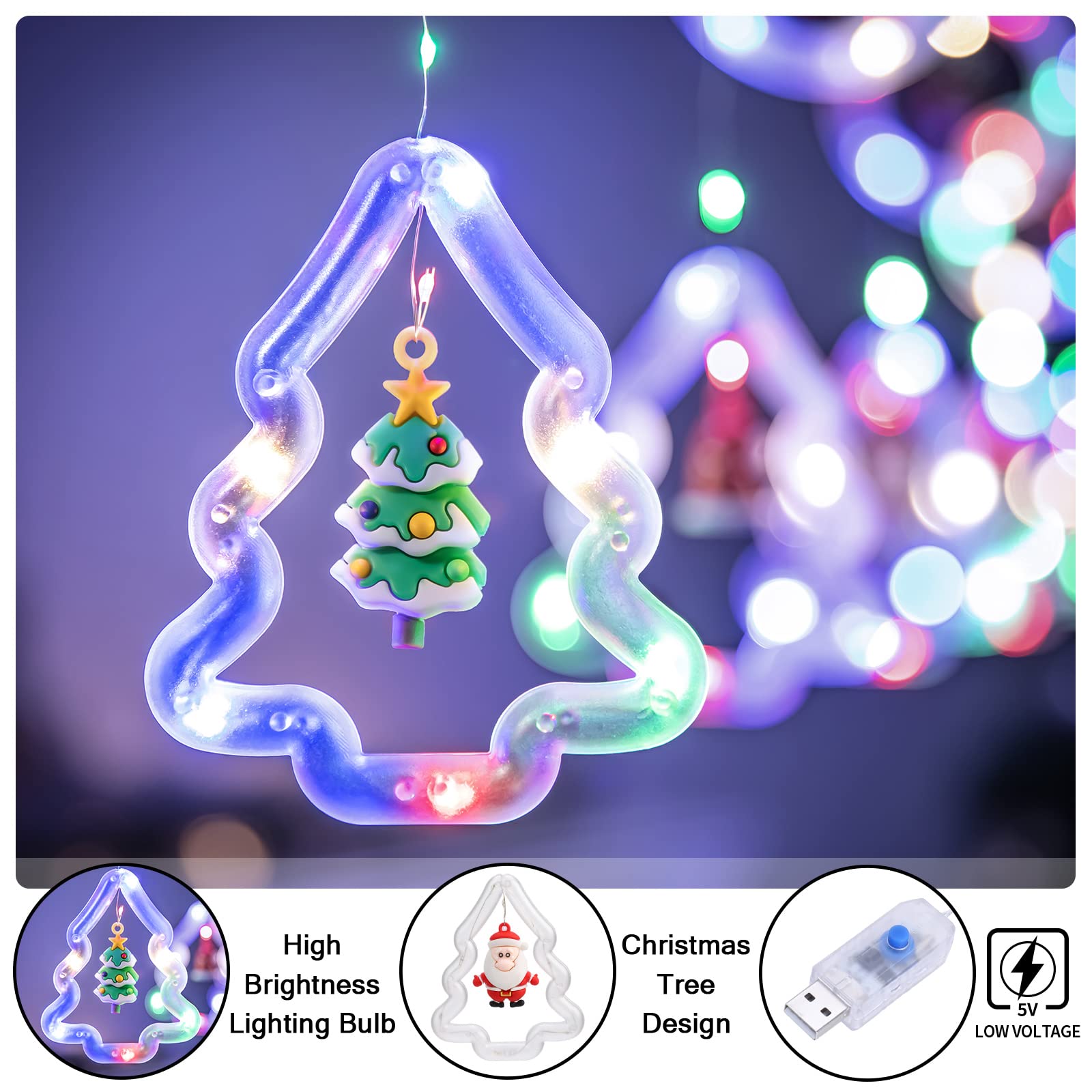 BLOOMWIN Xmas Window Lights - Image 4