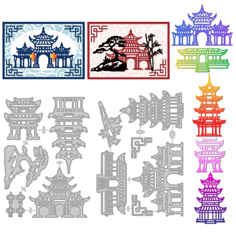 DELORIGIN Chinese Building Cutting Dies
