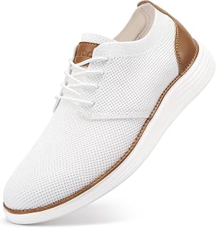 VILOCY Men's Fashion Dress Sneakers Casual Walking Shoes Business Oxfords Comfortable Breathable Lightweight Tennis