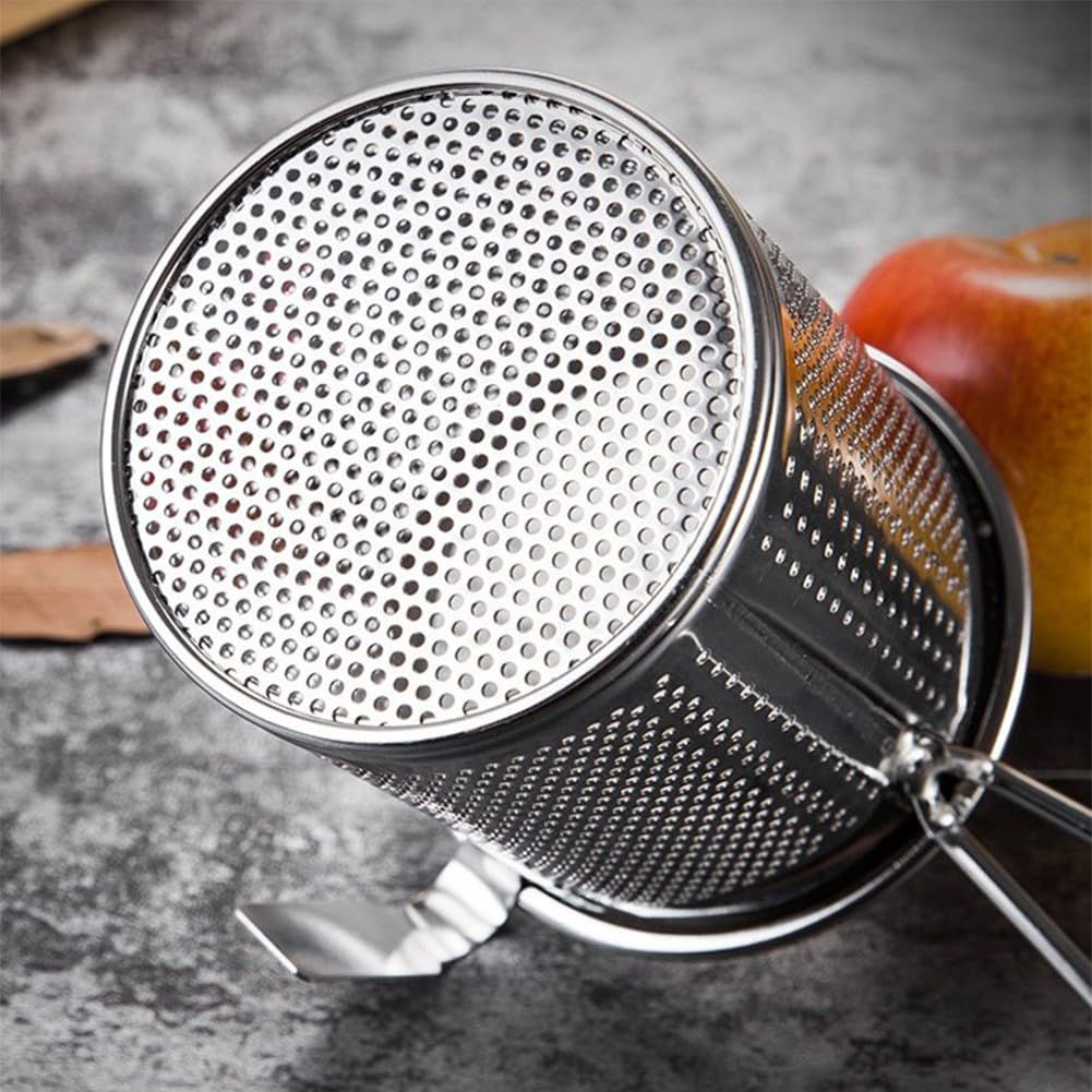 Colino A Ragno In Acciaio Inox Per Pasta - Cestino Microforato Con Manico In Legno - Foto 8