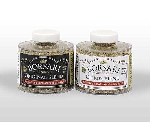Miniatura 7 de Borsari Combo de sal sazonada, condimentos salados y originales multiusos multiusos, mezclas de sal marina gourmet con hierbas y especias, sin