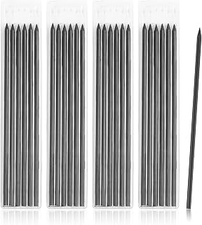 24 Pieces Tracer Pencil Refills, 2.8mm Solid Carpenters Pencil Refills Deep Hole Pencil Refill Replacement for Woodwork Drawing Construction Building