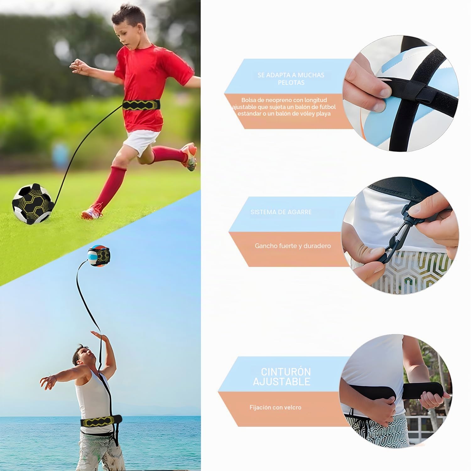 IIRC Agility Ladder - Escalera de Entrenamiento de fútbol, Kit Velocidad, Fútbol Trainer Agilidad, Escalera de Agilidad, Accesorios de Entrenamiento