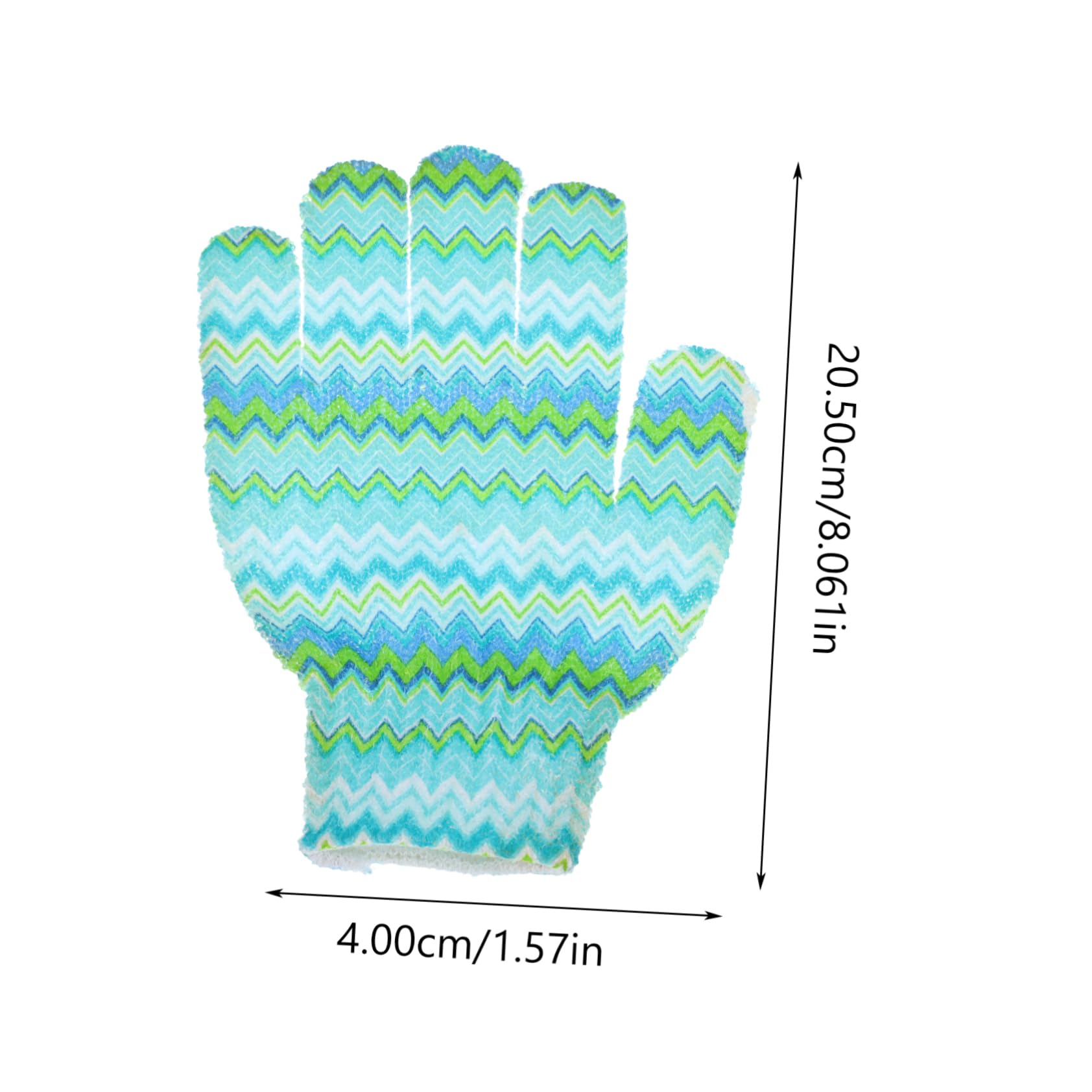 CALLARON 10Pcs Exfoliating Shower Gloves Mixed Massage Mitts for Gentle Skin Scrubbing Double Sided Body Cleaning for Neck Back and Full Body Care