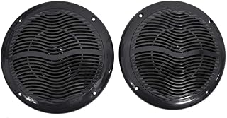 Rockville RMC65B 6.5" Black 2-Way Waterproof Marine Boat Speakers, Pair