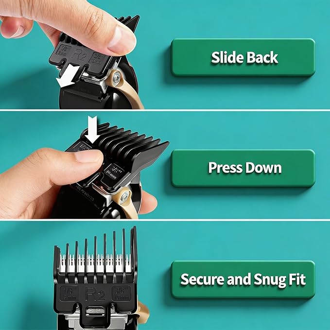 Set de Guías para Fade Compatible con Wahl 4 Piezas miniatura 6