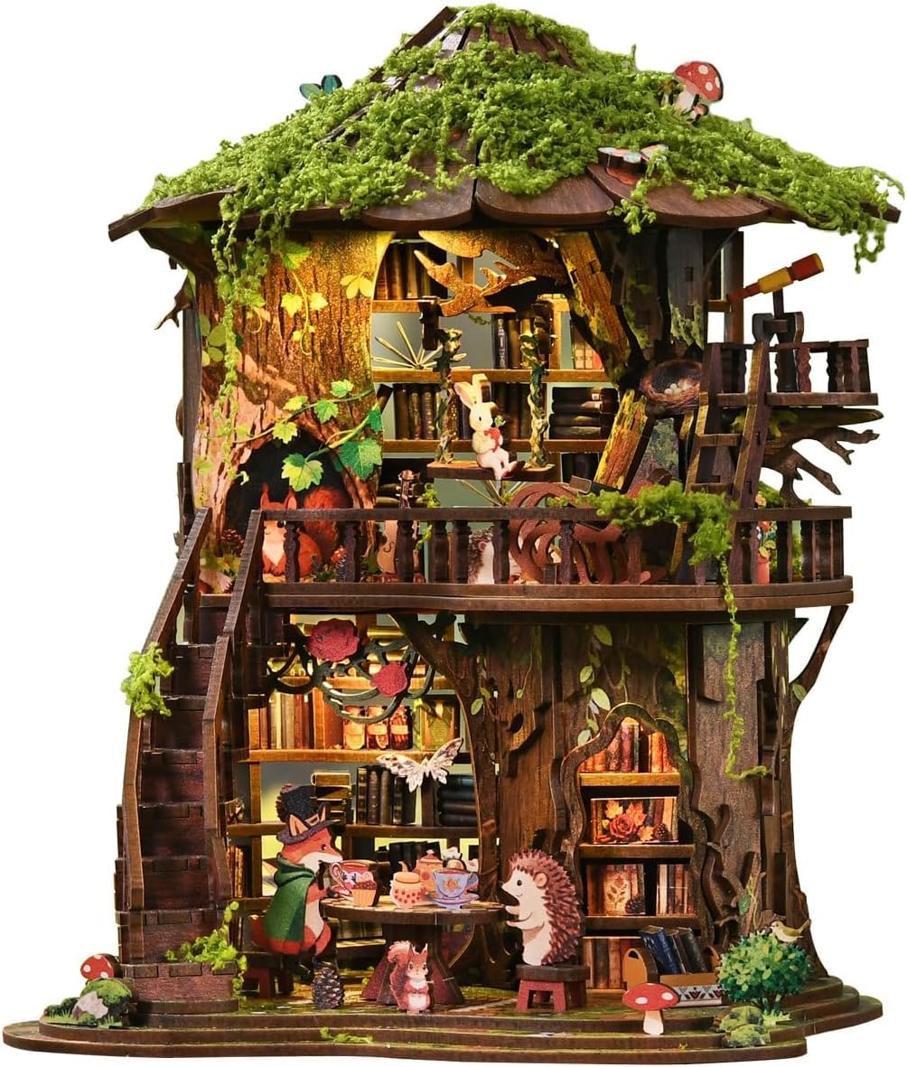 Amazon | YATKJZM DIY 森の童話ツリーハウス ドールハウスキット