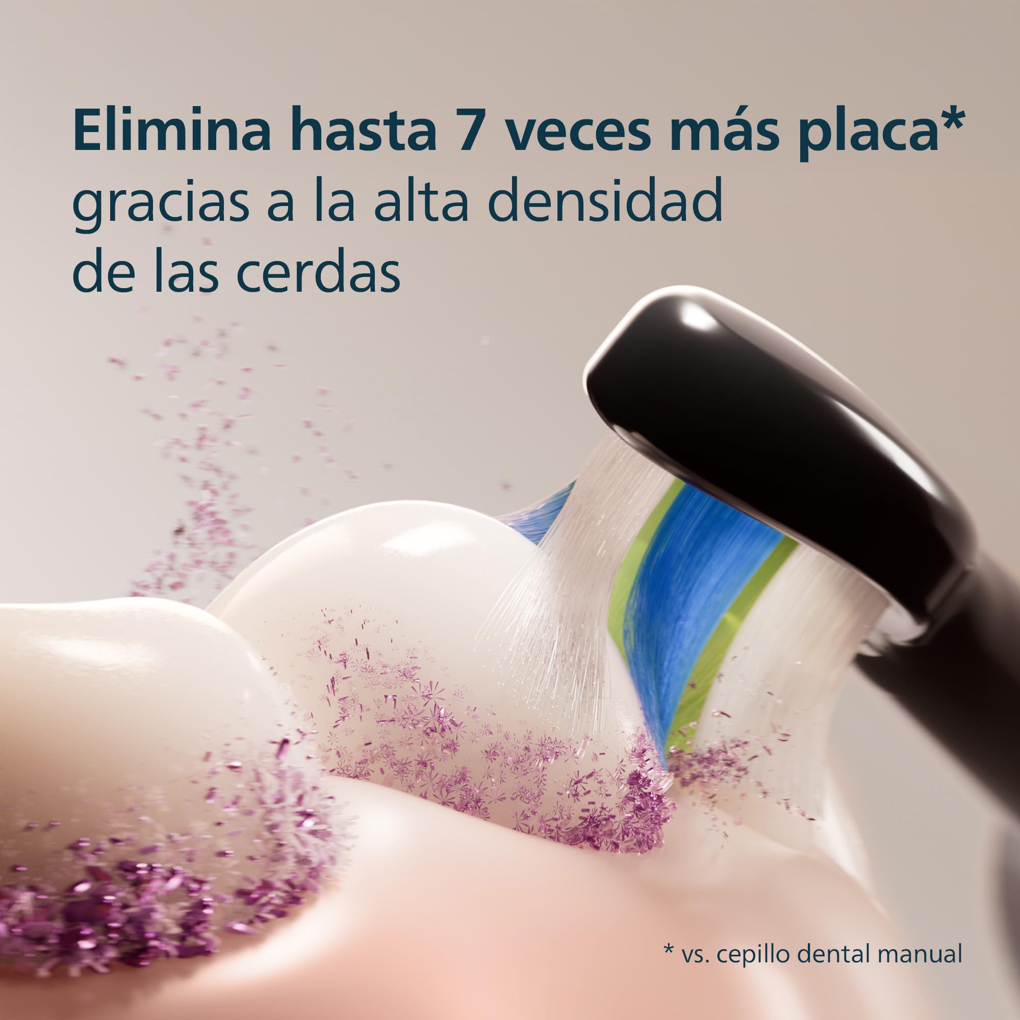 Philips Sonicare W2 Optimal White, cabezales de cepillo dental de repuesto originales, negro, paquete de 4, HX6064/88