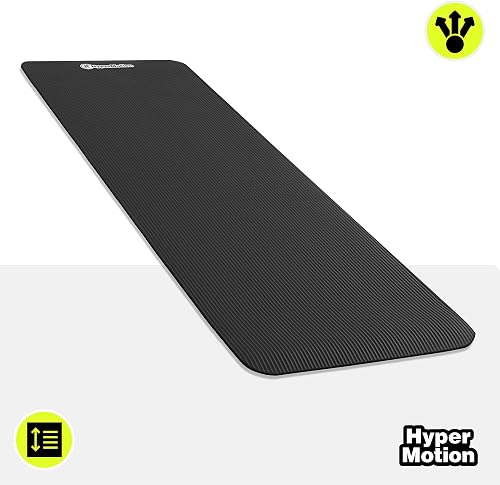 HyperMotion Tapis de Yoga NBR 183x61 cm (Épaisseur 0,8 cm et 1,5 cm) Antidérapant, avec Sangle de Transport et d’Étirement, Tapis Fitness pour Pilates et Relaxation - 2